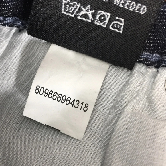 S&P Standards and Practices Cropped Jeans Acid Wash Denim Mid Rise Tie Dye - Picture 13 of 13